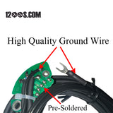 Gold Tip Shielded RCAS with Ground Wire & Stock PCB- V2