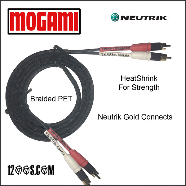 MOGAMI RCA / Phono Interconnect Cable with NEUTRIK Gold Tips (Both