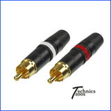 Universal MOGAMI RCA / Phono Cable with NEUTRIK Gold Tip Connects, Braided PET & Ground Wire