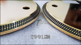 PAIR OF LTD (LIMITED) GOLD Platters