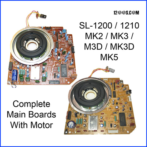 Technics 1200 / 1210 Turntable Main Board / Mainboard with Motor (MK2 / MK3 / M3D / MK3D / MK5) aka Motherboard