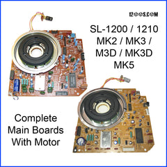 Technics 1200 / 1210 Turntable Main Board / Mainboard with Motor (MK2 / MK3 / M3D / MK3D / MK5) aka Motherboard